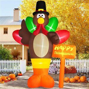 12 FT Giant Inflatable Turkey Thanksgiving Outdoor Decorations